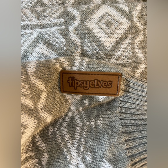 TIPSY ELVES: Nutcracker Sweater, Gray, Size XL. NEW. - Picture 4 of 6